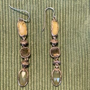 Multicolor Faux Stone Dangle Boho Earrings